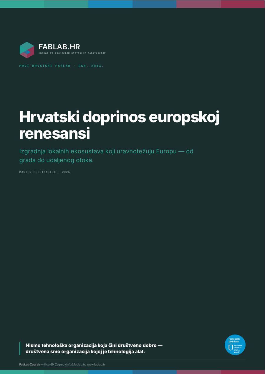 Naslovnica publikacije „Hrvatski doprinos europskoj renesansi“ (master publikacija, 2026.)